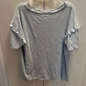 Double Zero Light Blue Top Size Large
